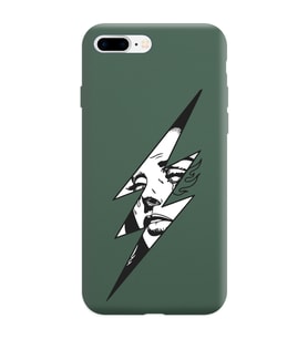 Iphone 8 Plus Flash Tasarımlı Koyu Yeşil Lansman Telefon Kılıfı