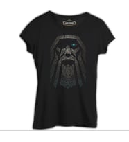 Vikings - Odin Siyah Kadın Tshirt