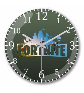 Fortnite     Duvar Saati Bombeli  Gercek Cam