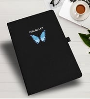 KİŞİYE ÖZEL KELEBEK TEMALI  DEFTER &  AJANDA