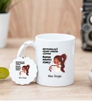 Bunun Havası Kime Beyaz Kupa Bardak ve Anahtarlık Set