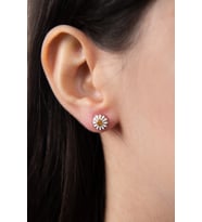 Elika Silver Kadın Papatya Model 925 Ayar Gümüş Küpe (STD)