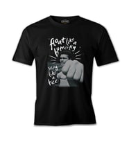 Muhammad Ali - Float Like a Butterfly Siyah Erkek Tshirt