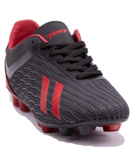 Jump 25850 Siyah Kırmızı Krampon Erkek Futbol Ayakkabı