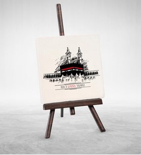 BK Gift Kişiye Özel Hac Şovaleli Doğal Taş  5