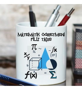 Matematik Öğretmenine Öğretmenler Günü Hediyesi İsimli Kalemlik