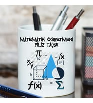 Matematik Öğretmenine Öğretmenler Günü Hediyesi İsimli Kalemlik