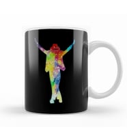 Michael Jackson Silueta Kupa Bardak Porselen