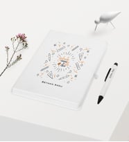 BK Gift Kişiye Özel Öğretmenler Gününüz Kutlu Olsun Temalı Beyaz Defter Kalem Hediye Seti - 17
