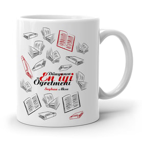 BK Gift Kişiye Özel Dünyanın En İyi Öğretmeni Beyaz Kupa Bardak  7
