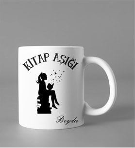 Kişiye Özel Kitap Aşığı Kupası