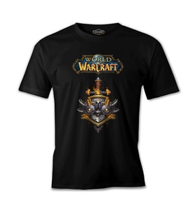 World of Warcraft - Logo Siyah Erkek Tshirt
