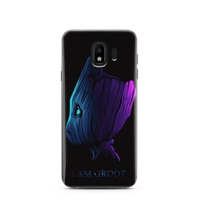 Baby Groot Tasarım Süper Şeffaf Silikon Telefon Kılıfı Samsung J4 (2018)