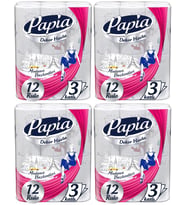 Papia Kağıt Havlu Decor (Modanon Başkentleri Desenli) 48 Li Set (4Pk*12)