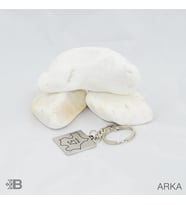 Sinop 57 Kare Çelik Anahtarlık (Siyah-Gri)