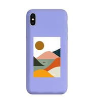 Lila Lansman Telefon Kılıfı Iphone XS