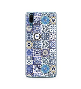 Seramik Tasarımlı Süper Şeffaf Silikon Telefon Kılıfı Huawei P20   