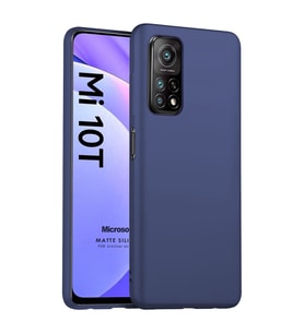 Microsonic Matte Silicone Xiaomi Mi 10T Kılıf Lacivert
