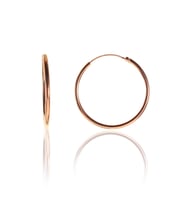Söğütlü Silver Gümüş 26 mm rose halka küpe