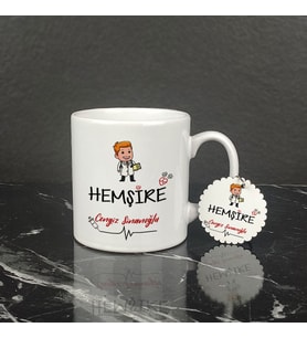 Hemşire Kupa Bardak ve Anahtarlık Set 006