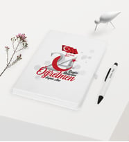 BK Gift Kişiye Özel Bugün Günlerden Öğretmen Temalı Beyaz Defter Kalem Hediye Seti - 2