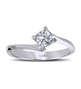 Lova G Renk 0,40 Karat Pırlanta Tektaş Yüzük - 1060053