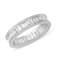 1.59 Ct. Modern Tasarım Tamtur Baget Pırlanta Yüzük