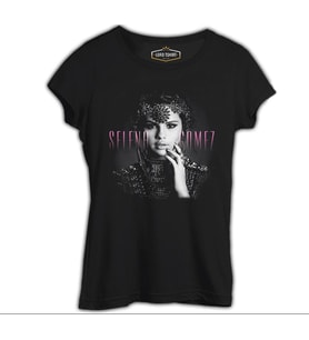 Selena Gomez - Stars Dance Siyah Kadın Tshirt