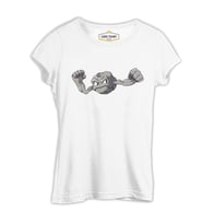 Pokemon - Geodude Beyaz Kadın Tshirt