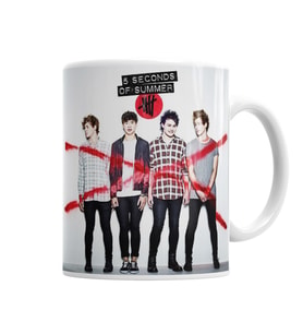 5SOS 5 Seconds Of Summer Kupa Bardak Porselen