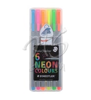 Staedtler Triplus Fineliner İnce Uçlu Keçeli Kalem 6lı Neon