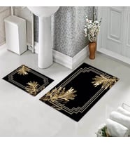 Banyo Halısı Ikili Klozet Takımı Kaymaz Tabanlı (60 xm x 100 cm + 40 cm x 60 cm) 