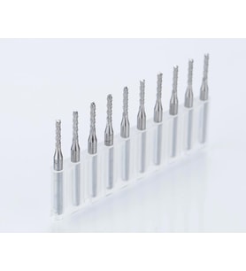 Tungsten Karbür PCB Kesme CNC Freze Ahşap İşleme 1.8mm 10 Adet 