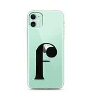 Iphone 11 Harf Tasarımlı Telefon Kılıfı F-Harfi 