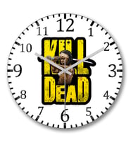 Kill Dead Duvar Saati Bombeli Gercek Cam