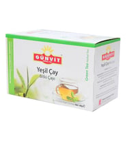 Günvit Yeşil Çay Bitki Süzen Poşet Çay 20 x 2 Gr Doğal Yeşilçay