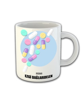 Kişiye Özel Eczacı Temalı Kupa Bardak 81464