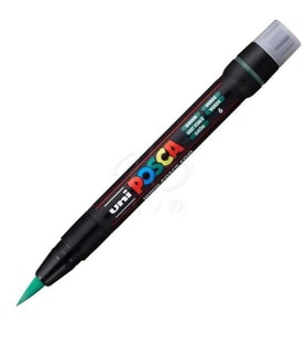 Uni Posca Fırça Uçlu Marker PCF-350 Yeşil
