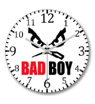 Badboy 02 Duvar Saati Bombeli Gercek Cam