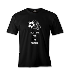 Trust me I'm the Coach Siyah Erkek Tshirt