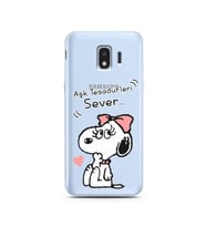 Snoopy Tasarımlı Süper Şeffaf Silikon Telefon Kılıfı Samsung J2 Pro (2018)