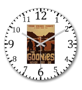 Goonies Never Say Die1 Duvar Saati Bombeli Gercek Cam