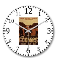 Goonies Never Say Die1 Duvar Saati Bombeli Gercek Cam