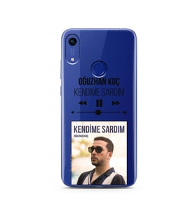 Oğuzhan Koç Mp3 Tasarımlı Süper Şeffaf Silikon Telefon Kılıfı Huawei Honor 8A