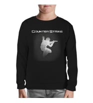 Counter Strike Siyah Çocuk Sweatshirt