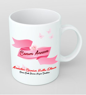 Kişiye Özel Canım Annem Anneler Günü Kupa Bardak