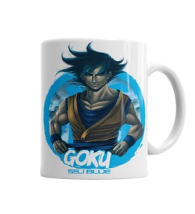 Goku Ssj Blue Kupa Bardak Porselen