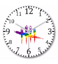 Dead By Daylıght Logo Duvar Saati Bombeli Gercek Cam
