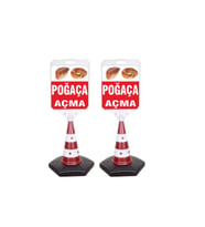 Pogaca Acma Temalı Reklam Ve Uyarı Dubası 2 Adet