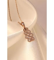 İnlove Kadın Gümüş Sonsuzluk Kolye (Rose)